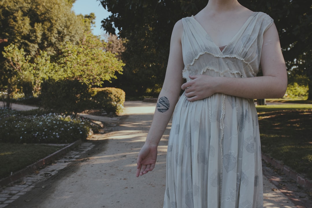 Photo flared dress
