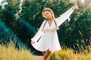 Photo white dress