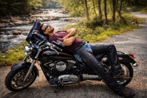 Photo leather pants