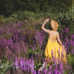 Photo purple dress