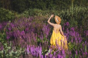 Photo purple dress