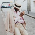 Photo men fashion spring
